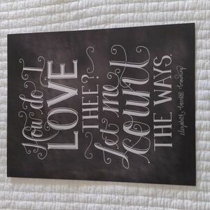 Chalkboard Style Poster (unframed, new!)